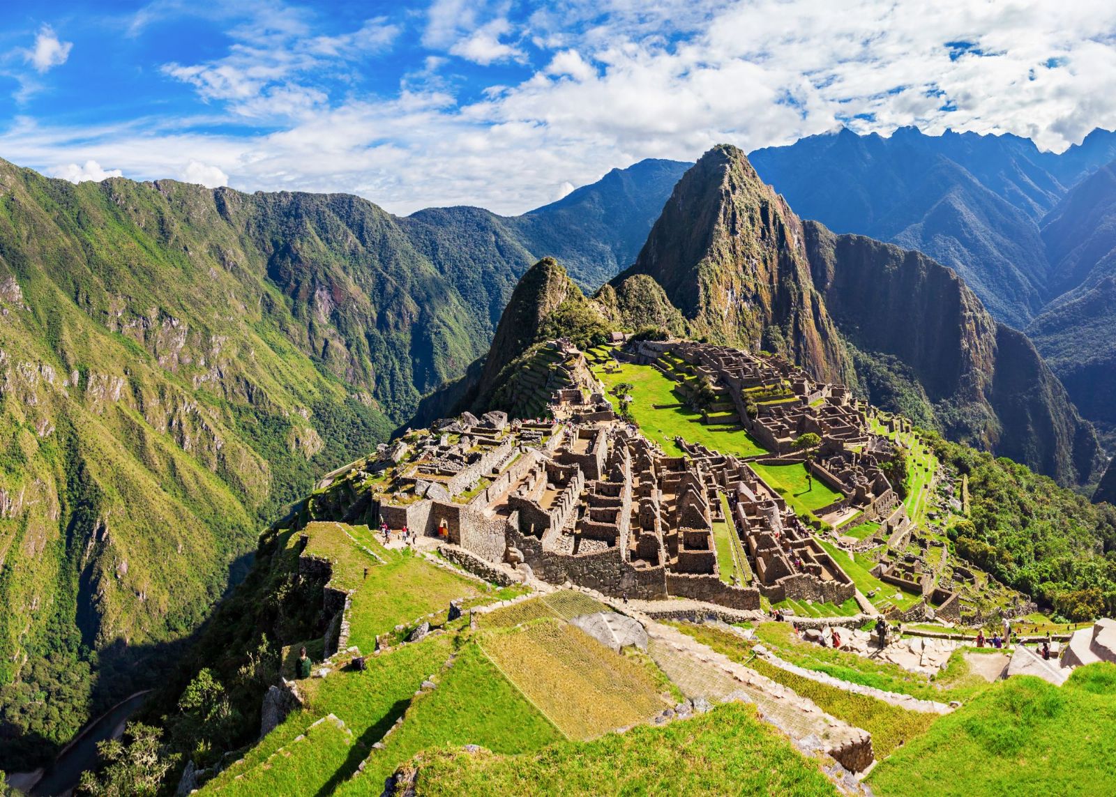 ruinas incas da cidade de machu pichu